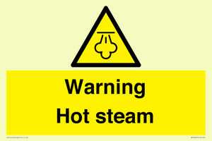 Warning Hot steam